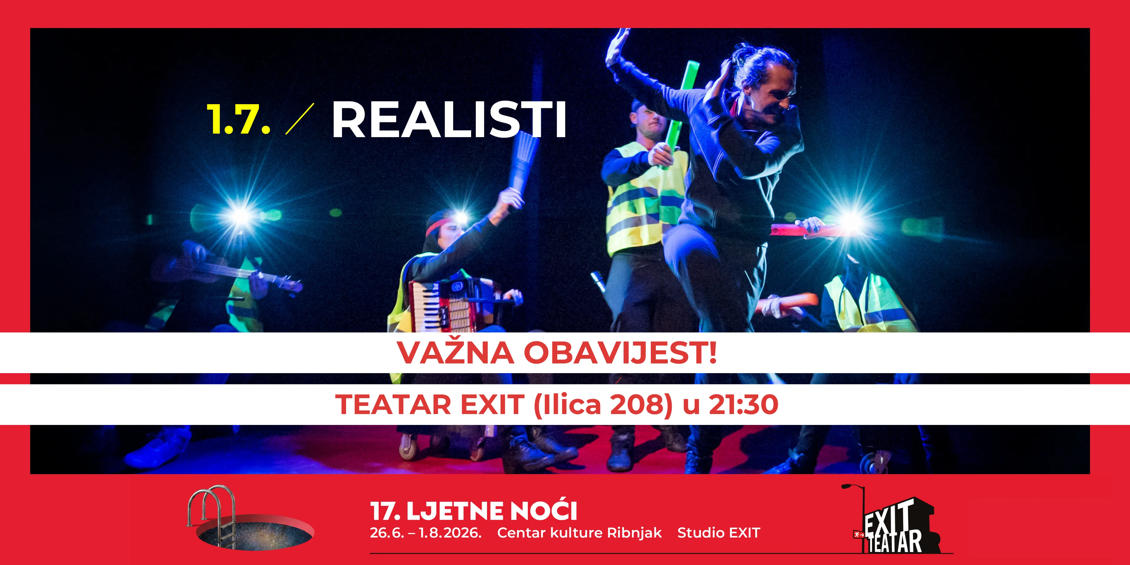 REALISTI - 1.7. u 21:30 u Teatru EXIT