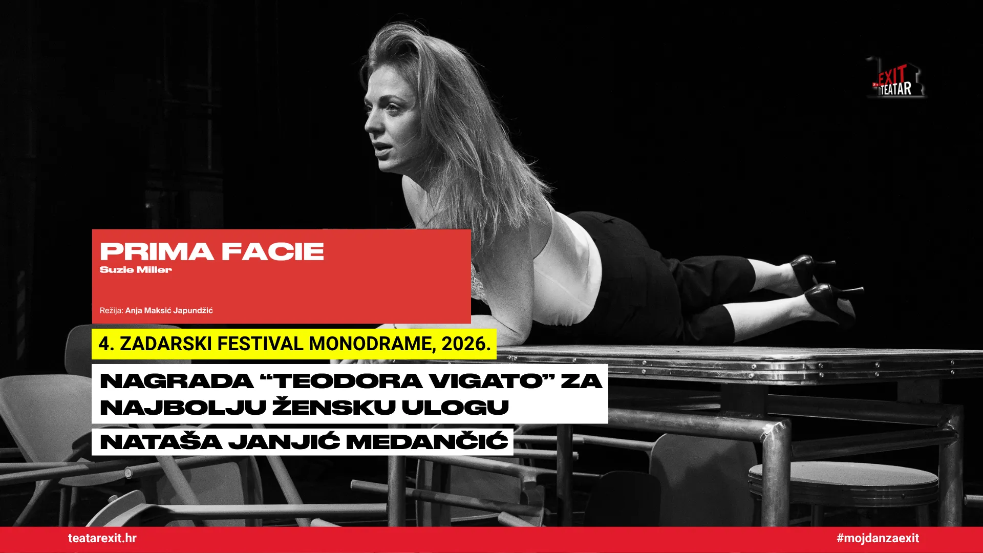 Nagrada Nataši Janjić za ulogu u PRIMA FACIE